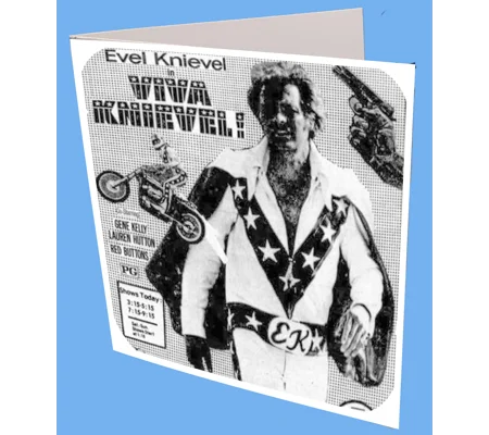 Evel Knievel Greeting Card