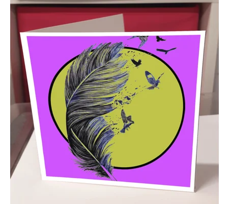 Feathered Sun Greeting Card