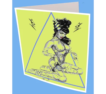 Frankenstein Ballet Lady Greeting Card