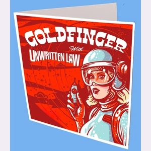 Goldfinger Greeting Card