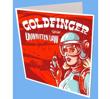 Goldfinger Greeting Card