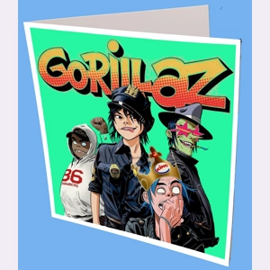 Gorillaz Greeting Card Gorillaz Greeting Card