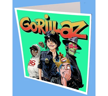 Gorillaz Greeting Card