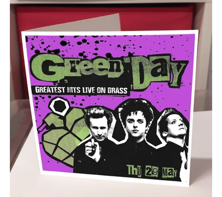 Green Day Greeting Card