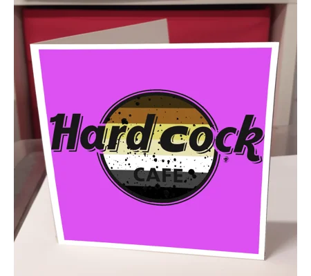 Hard Cock Cafe Greeting Card