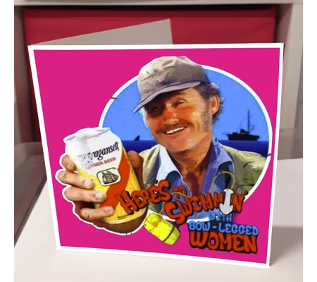 Here to Swimmin Jaws Greeting Card