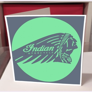 Indian Motorcycle Logo Greeting Card