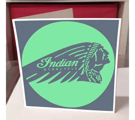 Indian Motorcycle Logo Greeting Card