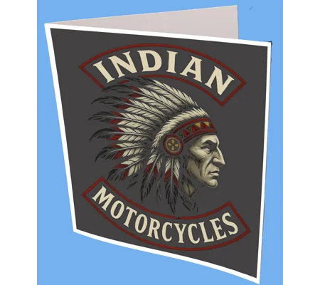 Indian Motorcycle Greeting Card