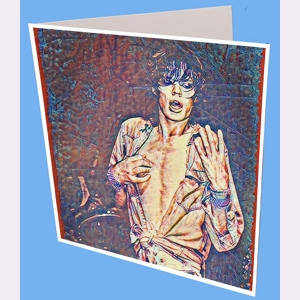 Mick Jagger Greeting Card