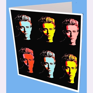 James Dean Pop Art Greeting Card