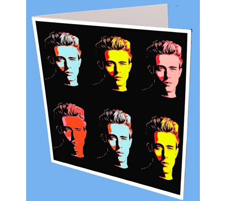 James Dean Pop Art Greeting Card