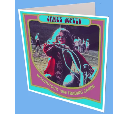 Janis Joplin Greeting Card