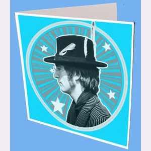 John Lennon Spiral Greeting Card