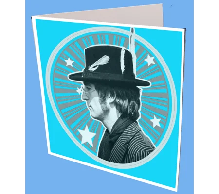 John Lennon Spiral Greeting Card