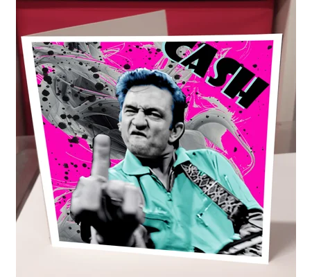 Johnny Cash Greeting Card
