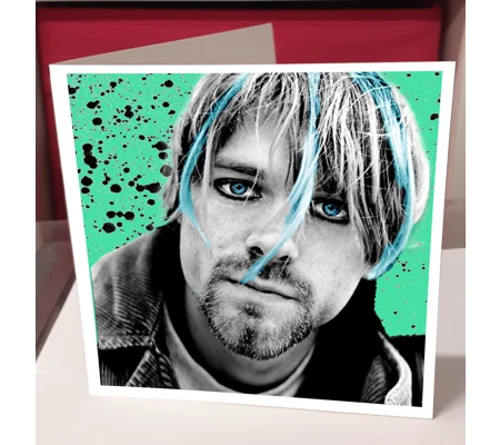 Kurt Cobain Greeting Card