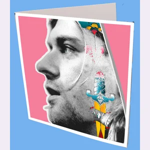 Kurt Cobain Greeting Card