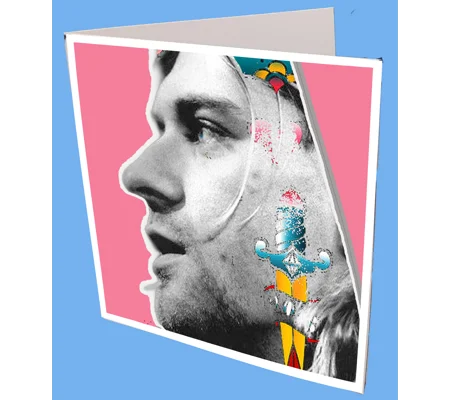 Kurt Cobain Greeting Card