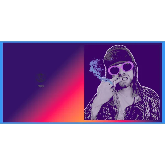 Kurt Cobain Smoking Greeting Card