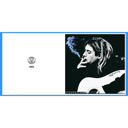 Kurt Cobain Smoking Greeting Card