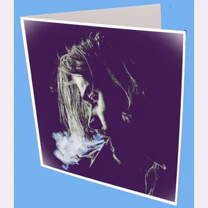 Kurt Smoky Blue Greeting Card