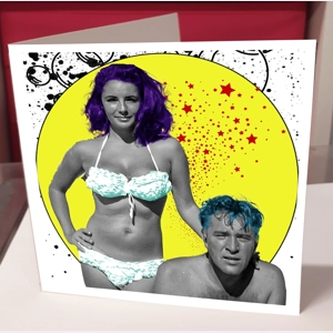 Liz n Burton Greeting Card