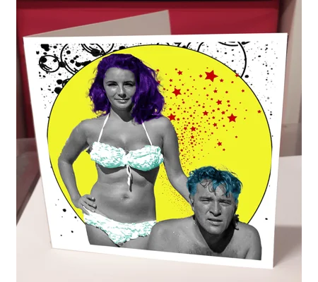 Liz n Burton Greeting Card