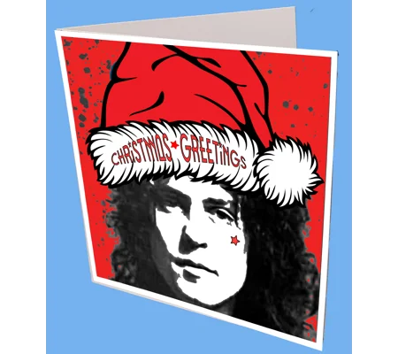 Marc Bolan Xmas Greeting Hat Card