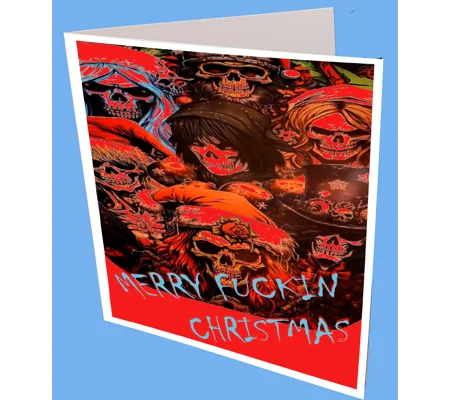 Merry Fuckin Christmas Greeting Card