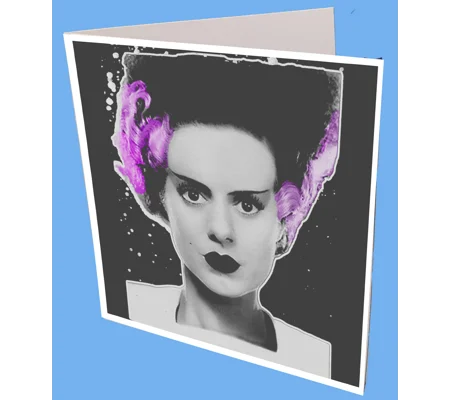Miss Frankenstein Greeting Card