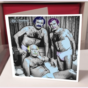 Motor Men Mag Cover Greeting Card