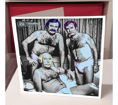 Motor Men Mag Cover Greeting Card