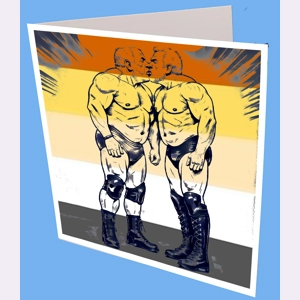 Muscle Kiss Greeting Card