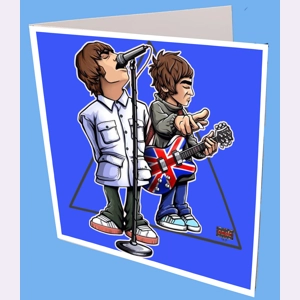Oasis Cartoon Greeting Card Oasis Cartoon Greeting Card