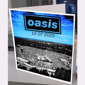 Oasis Gig Greeting Card Oasis Gig Greeting Card