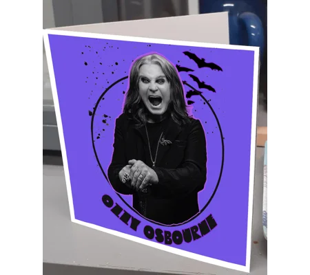 Ozzy Osbourne Greeting Card