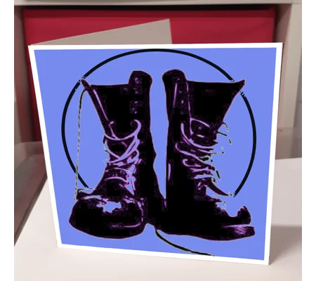 Pink Boots Greeting Card