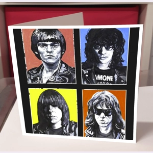 Ramones Pop Art Greeting Card