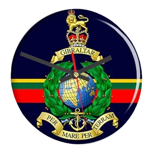 Royal Marine Pin Badge Clock