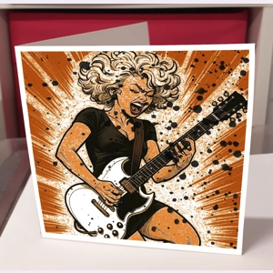 Rock n Roll Greeting Card