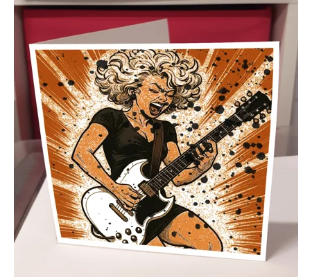 Rock n Roll Greeting Card