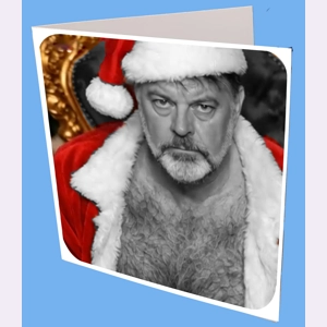 Santa's Light Bulb Greeting Card