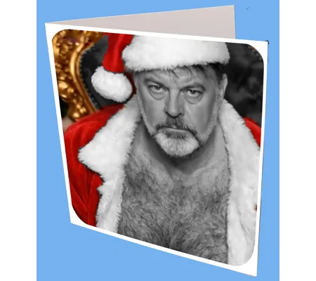 Santa's Light Bulb Greeting Card