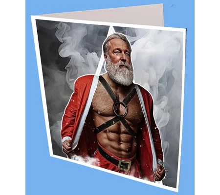Santa Smoker Greeting card