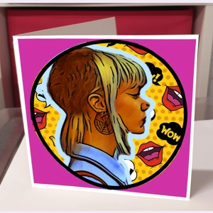Skin Girl Greeting Card