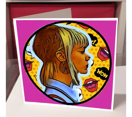 Skin Girl Greeting Card