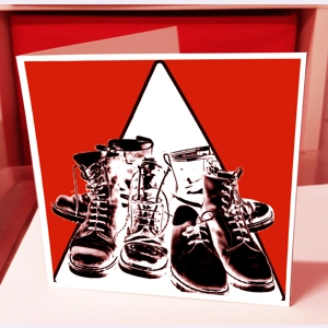 Skinhead Triangle Greeting Card Skinhead Triangle Greeting Card