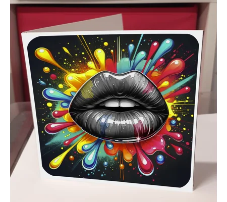 Splat Greeting Card