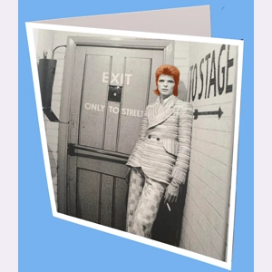 Stage Door Bowie Greeting Card